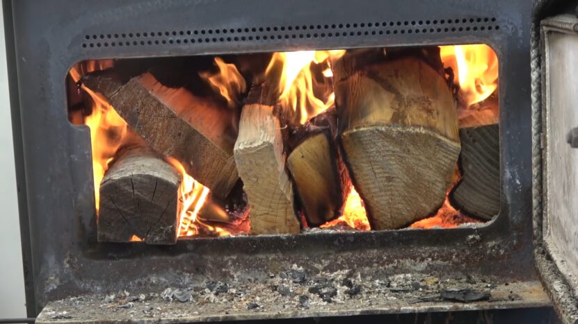 Sycamore firewood crackling